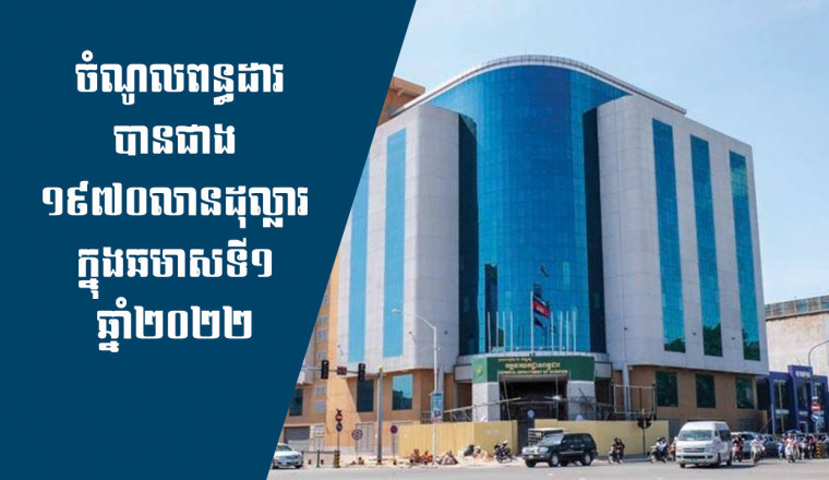 ចំណូលពន្ធដារបានជាង ១៩៧០លានដុល្លារអាមេរិក ក្នុងឆមាសទី១ ឆ្នាំ២០២២